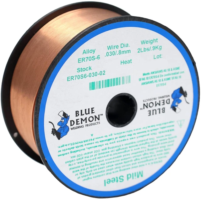 Alt view image 3 of 7 - ER70S6 X.030 X 2 LB MIG/GMAW Carbon Steel Welding Wire, All Position, Low Spatter, Formulated to Provide Porosity-Free, X-Ray Quality Welds (Pack of 4)