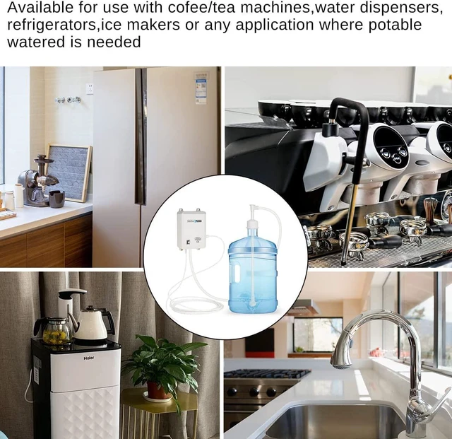 Alt view image 4 of 6 - Bottle Water Dispenser Pump System Self-Priming 110V AC US Plug Drinking Water Pump Single Tube Food Grade Suitable for Coffee/Tea Maker, Water Dispenser, Refrigerator, Ice Maker