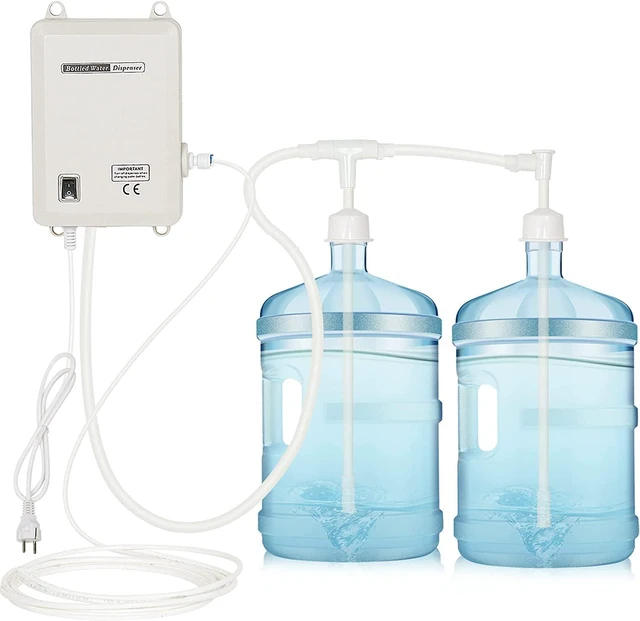 Main image of Bottle Water Dispenser Pump System, 20ft 110V AC US Plug High Flow Bottled Water Dispensering with Dual Inlet for Home Kitchen Coffee Tea Machines Water Dispenser Ice-Maker Refrigerator