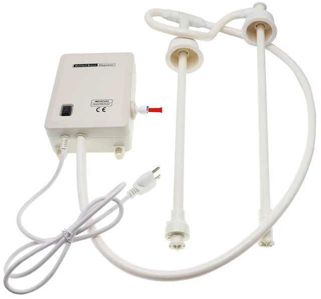Alt view image 2 of 6 - Bottle Water Dispenser Pump System, 20ft 110V AC US Plug High Flow Bottled Water Dispensering with Dual Inlet for Home Kitchen Coffee Tea Machines Water Dispenser Ice-Maker Refrigerator