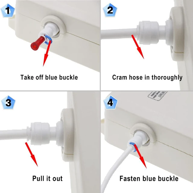 Alt view image 5 of 6 - Bottle Water Dispenser Pump System, 20ft 110V AC US Plug High Flow Bottled Water Dispensering with Dual Inlet for Home Kitchen Coffee Tea Machines Water Dispenser Ice-Maker Refrigerator