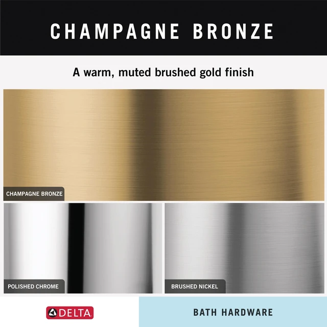 Alt view image 3 of 7 - Single Post Toilet Paper Holder | Champagne Bronze | Wall Mount | Trinsic Bathroom Accessories (Pack of 3)