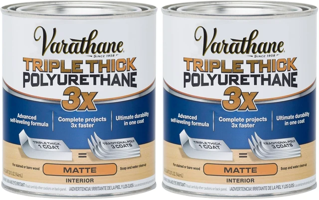 Main image of Triple Thick Polyurethane Matte Wood Finish, Quart (Pack of 2)