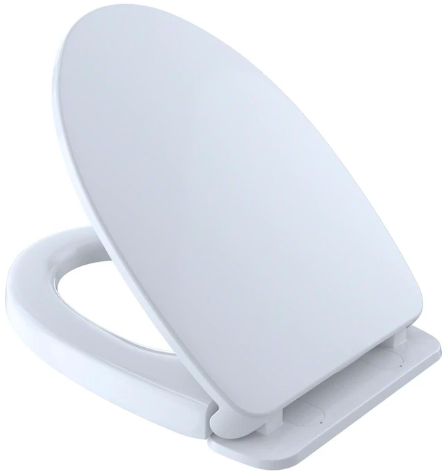 Main image of SoftClose Slow Close Elongated Toilet Seat and Lid, Cotton White - SS124#01