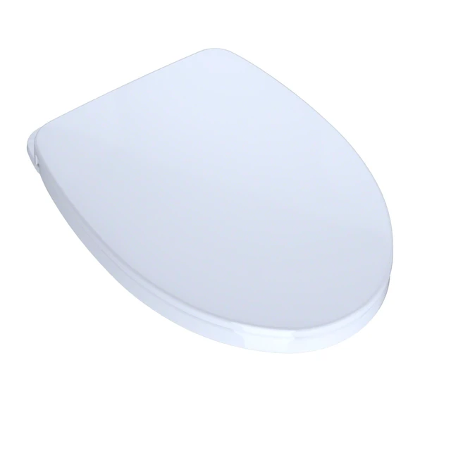 Alt view image 2 of 3 - SoftClose Slow Close Elongated Toilet Seat and Lid, Cotton White - SS124#01