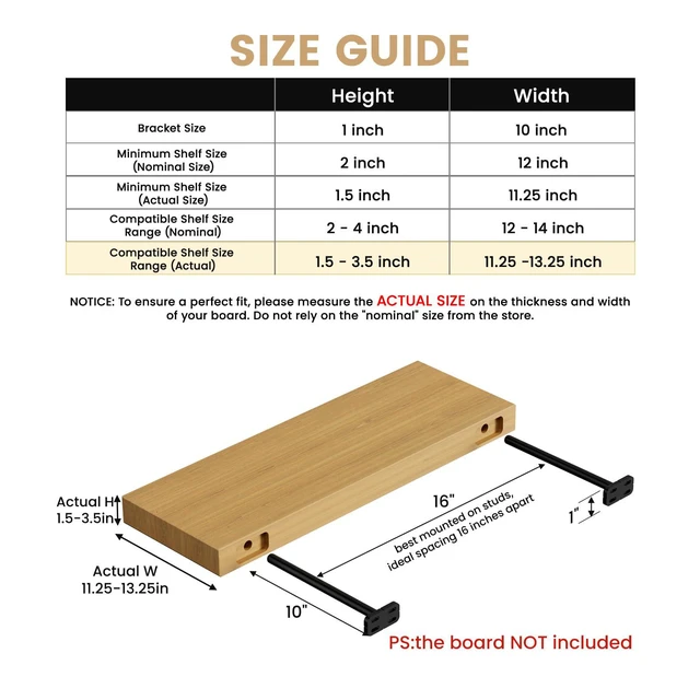 Alt view image 2 of 7 - 8pcs Wall Shelf Brackets Heavy Duty Floating Shelf Bracket Hidden,Invisible Black Shelving Brackets Decorative Floating Shelf Hardware Heavy Duty,Metal Shelf Support Bracket(10"-8pcs)