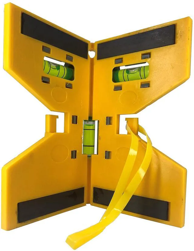 Alt view image 4 of 6 - Magnetic Post Plumbing Pipe Track Level with Elastic, Hooks, PL001M, 8" (Pack of 10)