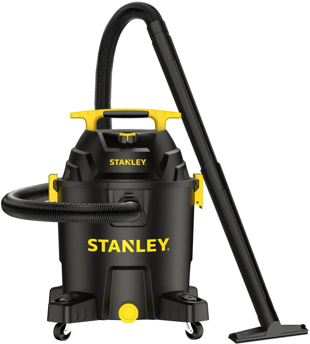 Main image of 10 Gallon Wet Dry Vacuum, 6 Peak HP Poly Built-in Drain Shop Vac Blower with Powerful Suction, Multifunctional Shop Vacuum W/ 6 Horsepower Motor for Job Site, Garage, Basement, Van, Workshop