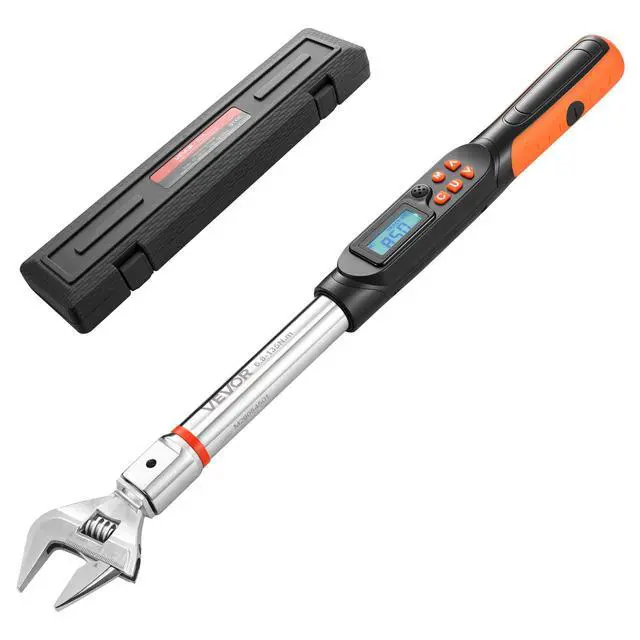 Main image of Torque Wrench 0-1.5 in Adjustable Jaw Opening Digital Torque Wrench, Open-End Jaw, 4 Display Units, ±2% Accuracy, LCD Screen, with Buzzer and LED Indicator, for Pipe and Automotive Repair
