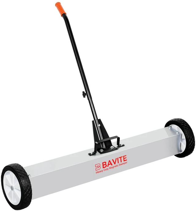 Main image of 55lbs Rolling Magnetic Sweeper with Wheels, Magnet Pickup Sweeper 36" Heavy Duty Telescopic Magnet Broom Large Magnet Tools Cleanup and Long Adjustable Handle for Construction Yard Shop