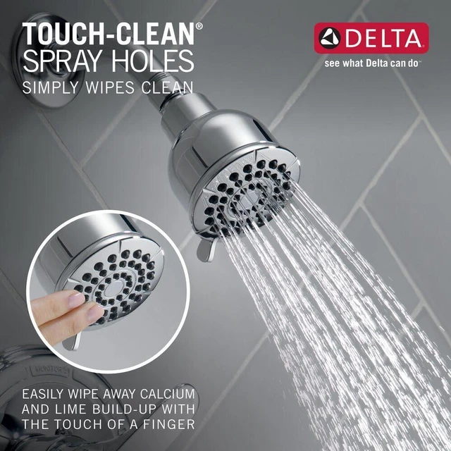 Alt view image 5 of 7 - Foundations 13 Series 2-Spray Bathtub and Shower Faucet Set, Chrome Shower Head and Handle Set, Valve Trim Kit, Chrome BT13410 (Valve Not Included)
