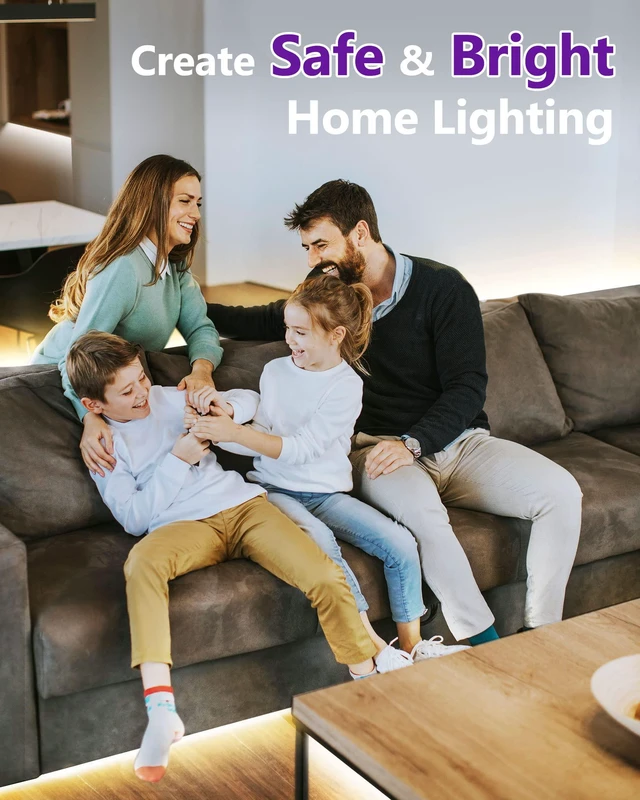 Alt view image 3 of 7 - COB LED Strip Lights Neutral White 4000K, 32.8ft 24V, UL Listed 5120 LEDs, 350+ lm/ft, CRI 90+, IP30, High Density, Cuttable, Tape Lighting for Kitchen Cabinets, Power Source Not Included