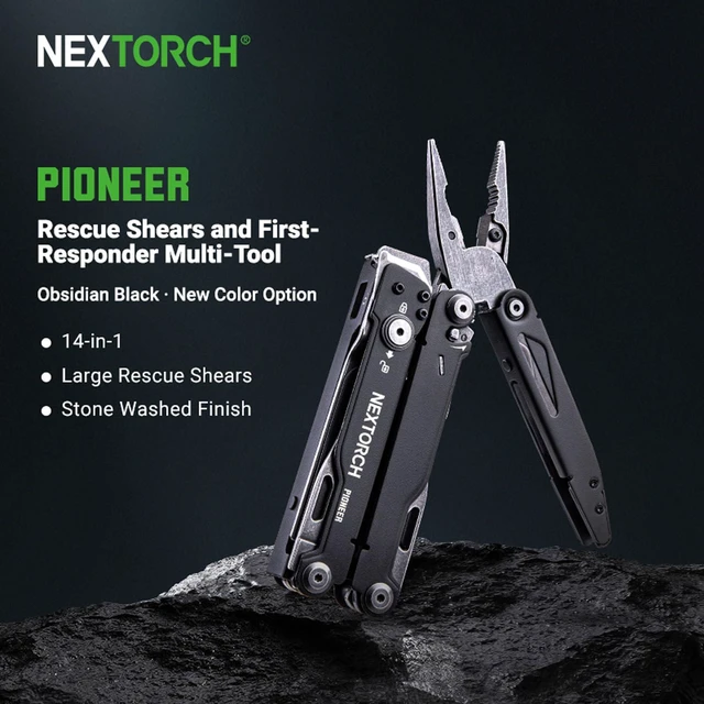 Alt view image 2 of 7 - PIONEER 14-IN-1 Multi-tools Full-Size,Versatile Multi-tool Set with Scissors Needle Nose Pliers Pocket Clip Multi-tool