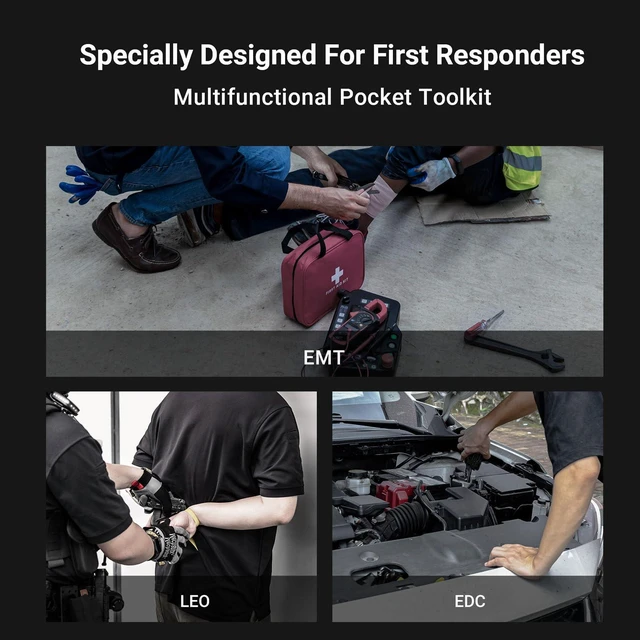 Alt view image 6 of 7 - PIONEER 14-IN-1 Multi-tools Full-Size,Versatile Multi-tool Set with Scissors Needle Nose Pliers Pocket Clip Multi-tool