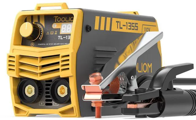 Main image of 135A 110V Mini Stick Welder, 2-in-1 MMA/Lift TIG Welder Portable 7.9-pound design, smooth IGBT inverter, includes adjustable shoulder strap, great for beginner fabricators