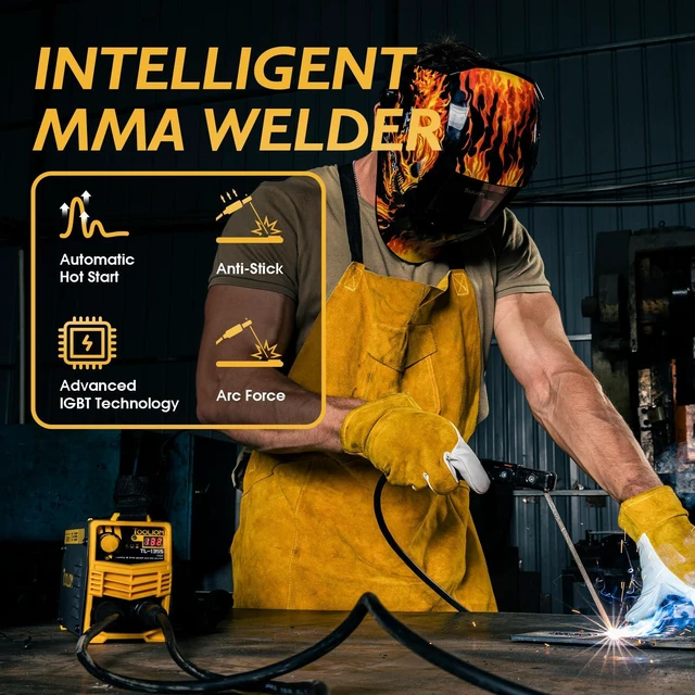 Alt view image 5 of 7 - 135A 110V Mini Stick Welder, 2-in-1 MMA/Lift TIG Welder Portable 7.9-pound design, smooth IGBT inverter, includes adjustable shoulder strap, great for beginner fabricators