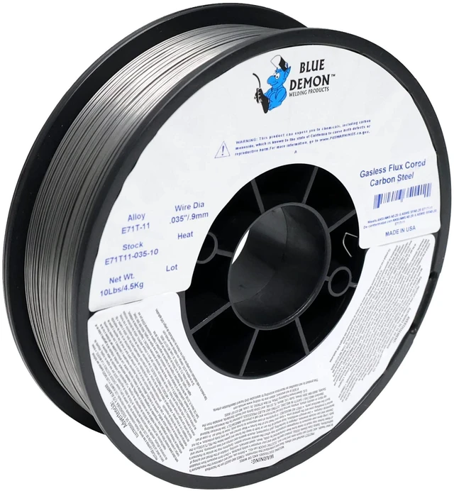 Main image of E71T-11 X.035" X 10LB Spool gasless flux core welding wire All Position, Easy Slag Removal, Formulated to Provide Porosity-Free, X-Ray Quality Welds - Brazing Rods