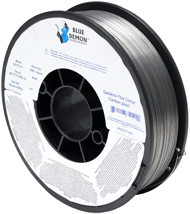 Alt view image 3 of 7 - E71T-11 X.035" X 10LB Spool gasless flux core welding wire All Position, Easy Slag Removal, Formulated to Provide Porosity-Free, X-Ray Quality Welds - Brazing Rods