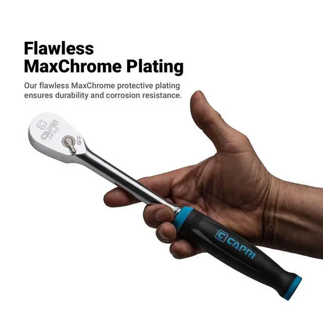 Alt view image 5 of 7 - Fine 90-Tooth Ratchet Set, Ergonomic Soft Grip, 1/4, 3/8, 1/2 in. Drive, 3-Piece