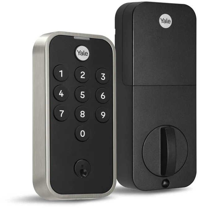 Main image of Code Keypad Deadbolt for Keyless Front Door Entry, Satin Nickel