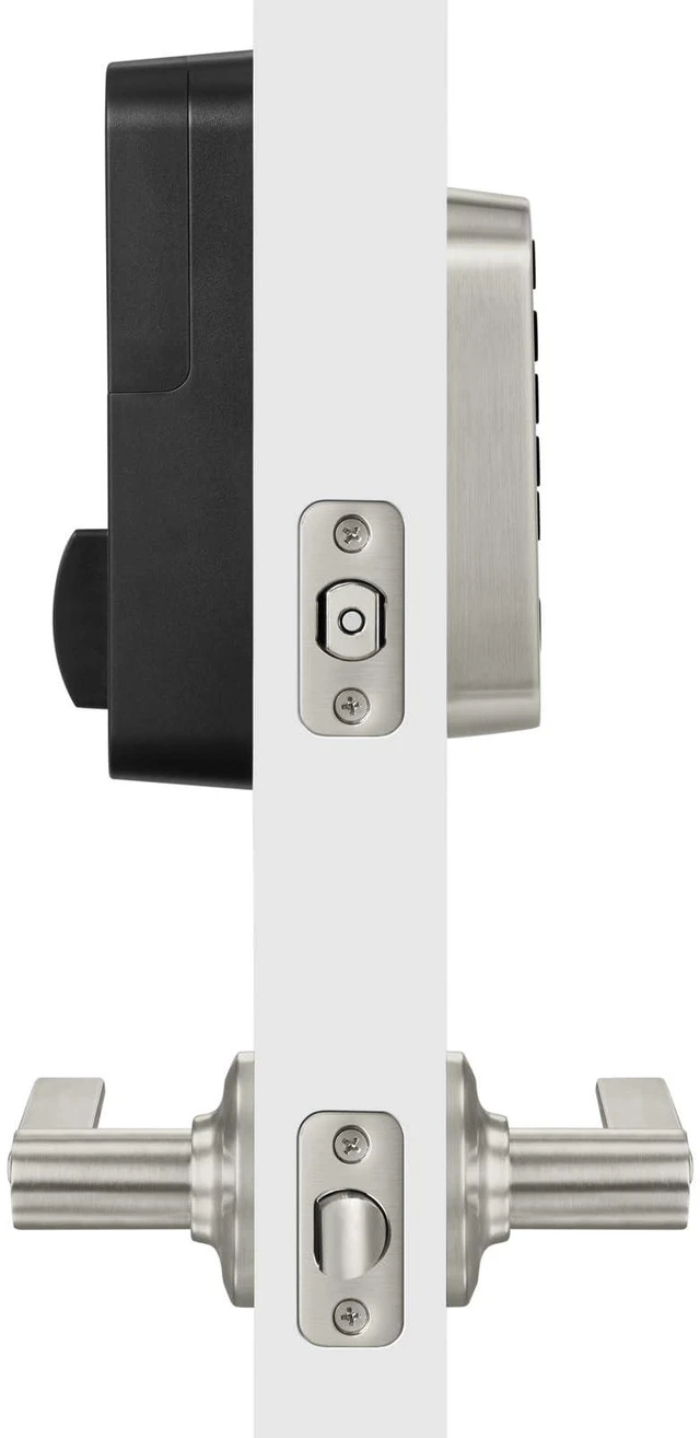 Alt view image 2 of 7 - Code Keypad Deadbolt for Keyless Front Door Entry, Satin Nickel