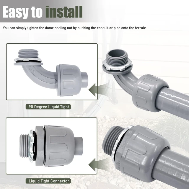 Alt view image 6 of 7 - 1 1/4 Inch Flexible Conduit 50 FT Non Metallic Liquid-Tight Conduit.1-1/4" Dia
