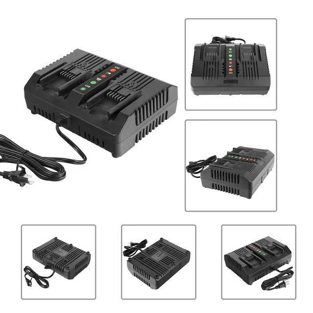 Alt view image 3 of 7 - 2Packs Replacement Battery 20V and Charger Starter Kit 3.0Ah Lithium Battery Compatible with Worx 20 Volt Cordless Power Tools