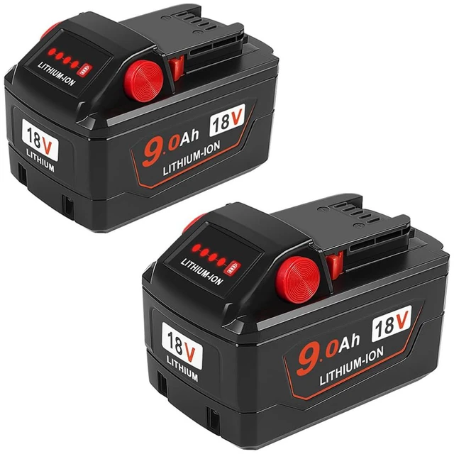 Main image of 9.0 Ah Replacement for Milwaukee M - 18 Battery (9.0AH-2P)
