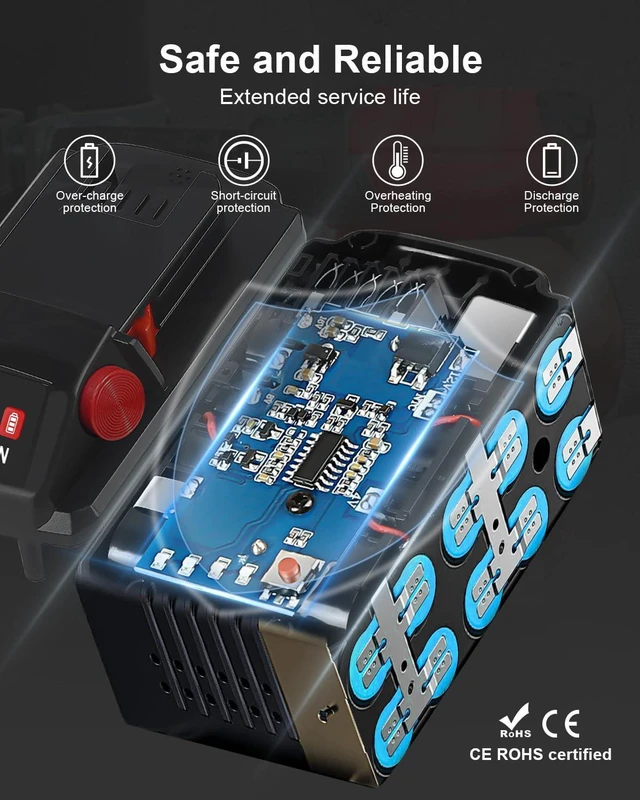 Alt view image 5 of 7 - 9.0 Ah Replacement for Milwaukee M - 18 Battery (9.0AH-2P)