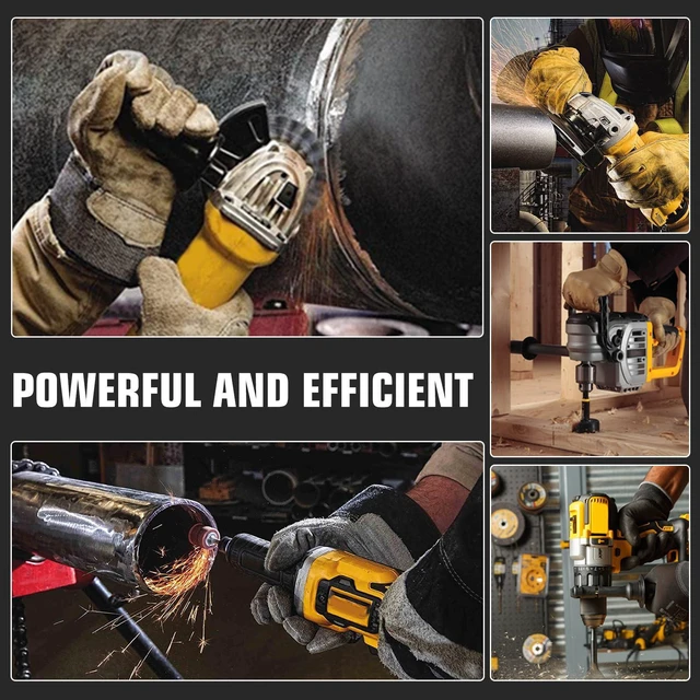 Alt view image 7 of 7 - 4Pack 12000mAh Longer Runtime Battery Replacement for Dewalt 20V Battery Compatible with Dewalt 20V Max Battery DCB201 DCB203 DCB204 DCB206 DCB207 DCD/DCG/DCF/DCS Series Tools