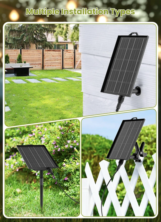 Alt view image 7 of 7 - 106FT Solar String Lights Outdoor, IP65 Waterproof, Remote, Timer Patio Lights with 33 LED Shatterproof Bulbs, 3 Light Modes, Dimmable, Outside Light for Backyard Porch Yard Party Xmas Decor