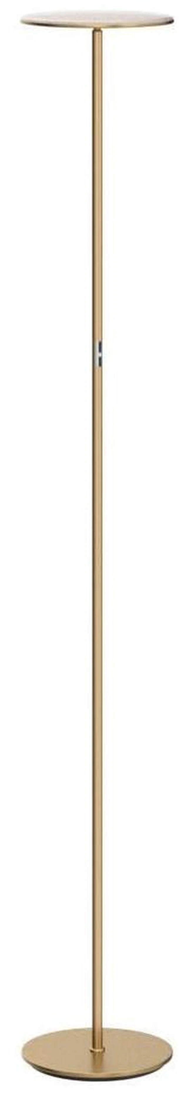 Alt view image 4 of 7 - Sky LED Floor lamp, Torchiere Super Bright Floor Lamp for Living Room Decor & Office - Dimmable, Tall Standing Torch Lamp with Warm Light for Bedroom & Reading - Gold Brass