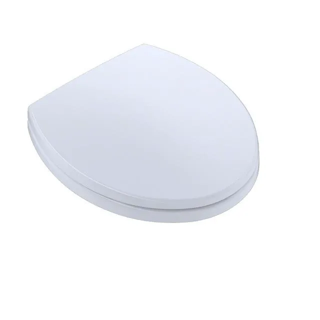 Alt view image 2 of 4 - ® SoftClose®Slow Close Round Toilet Seat and Lid,Cotton White - SS113#01