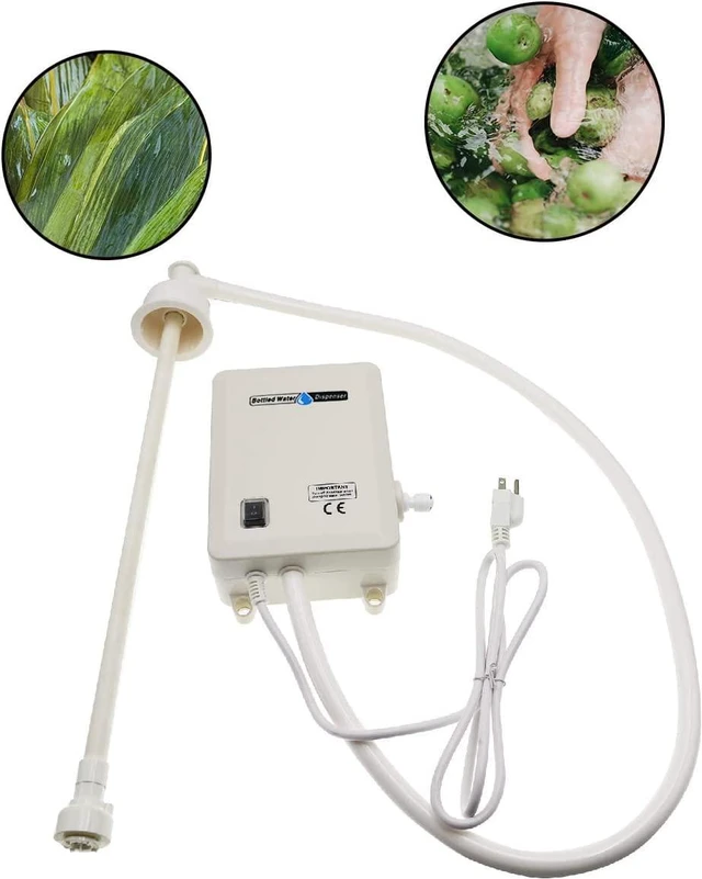 Alt view image 6 of 6 - Bottle Water Dispenser Pump System Self-Priming 110V AC US Plug Drinking Water Pump Single Tube Food Grade Suitable for Coffee/Tea Maker, Water Dispenser, Refrigerator, Ice Maker