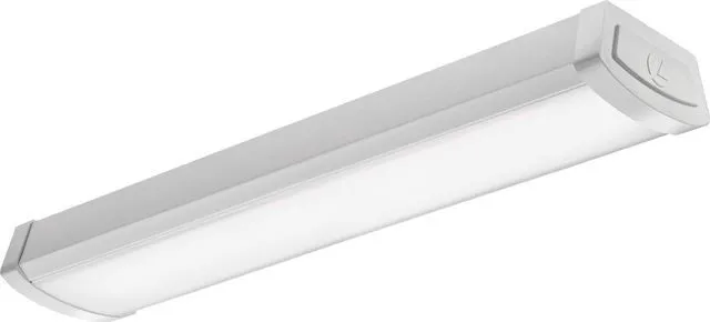 Alt view image 5 of 7 - 4 Foot LED Light Fixture, Low-Profile LED Wraparound Flush Mount Ceiling Light, 4000K Cool White, 48-Inch (FMLWL 48 840 ZT MVOLT)