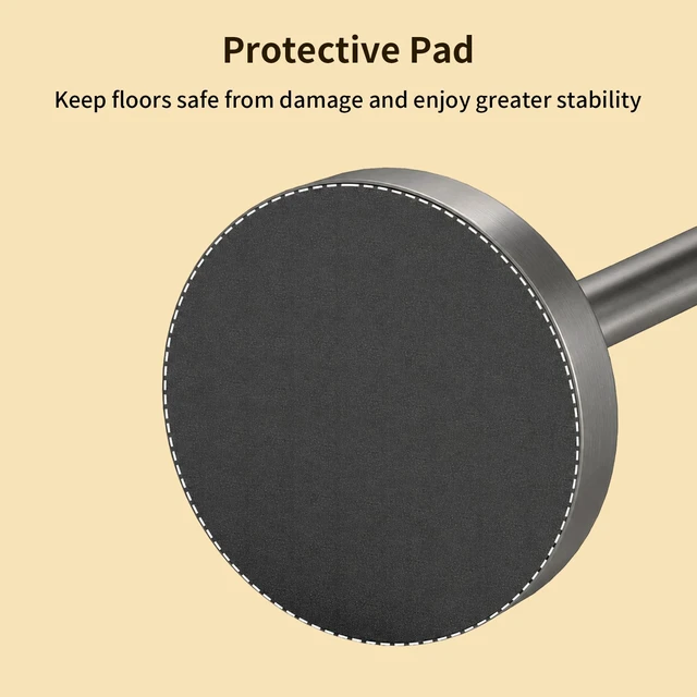 Alt view image 6 of 7 - Toilet Paper Holder Stand, Extra-Weighted Base, Brushed Graphite Stainless Steel Toilet Paper Stand, Free Standing Floor Tissue Roll Holder for Bathroom 200UP
