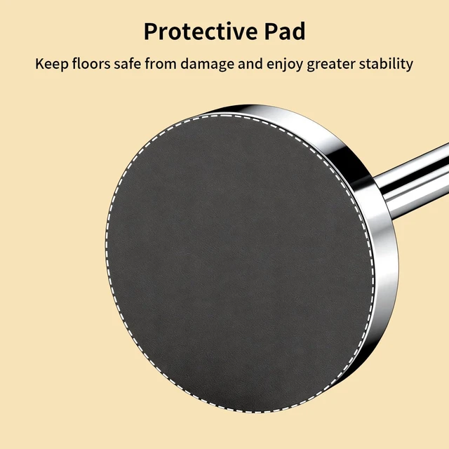 Alt view image 6 of 7 - Heavy Duty Toilet Paper Holder Stand, Extra-Weighted Base No Tipping Stainless Steel Toilet Paper Stand, Free Standing Floor Tissue Roll Holder for Bathroom, Chrome 200UP