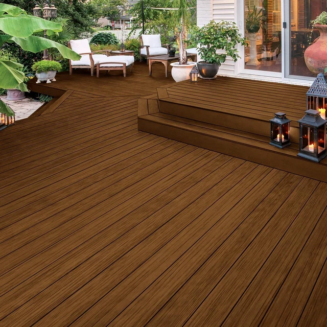 Alt view image 4 of 7 - WaterGuard 11.75 oz. Acorn Brown Semi-Transparent Exterior Wood Stain Plus Sealer (Pack of 6)