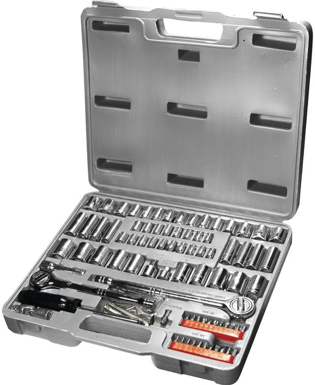 Main image of W1198 SAE/Metric 100-Piece Socket (1/4-Inch, 3/8-Inch & 1/2-Inch Drive) and Bit Set