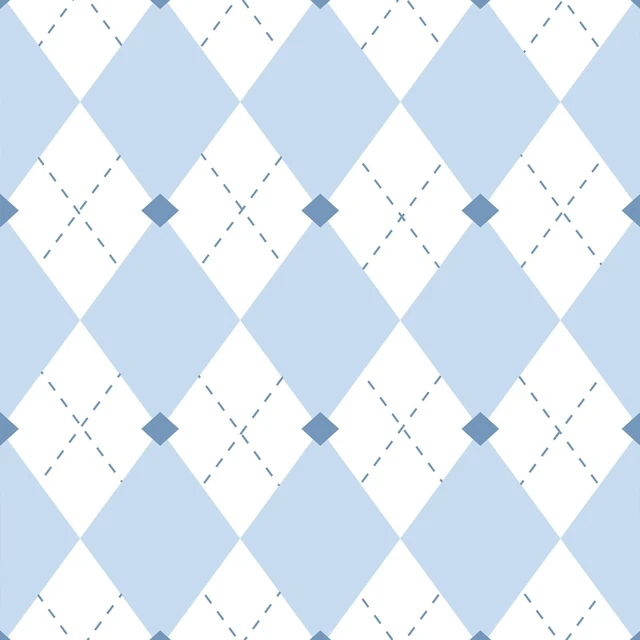 Alt view image 6 of 7 - Retro Checkered Peel and Stick Wallpaper Light Blue and White Wallpaper 17.3"x480" Vintage Plaid British Geometric Wall Paper for Bathroom Kitchen Cabinet Contact Paper
