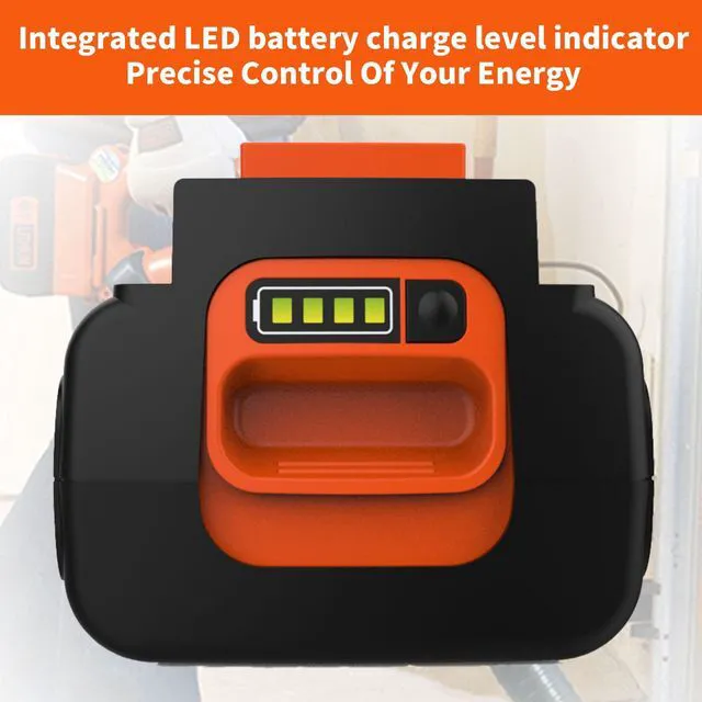 Alt view image 4 of 7 - 40V 3.5A Replacement Black and Decker 40 Volt Lithium Battery LBX2040 Battery and Charger Fits Black+Decker LBX2040/LBXR36/LBXR2036/LST540 with LCS36 Charger Non-OEM (Not for B&D 20V)