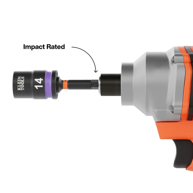 Alt view image 5 of 7 - 80207 Grab-And-Go Impact Socket Sets, SAE and Metric, 20-Piece Set with Sleeves, Carabiners, 3/8-Inch Drive, Color-Coded, 1/4-Inch to 3/4-Inch, 8 mm to 19 mm Sockets