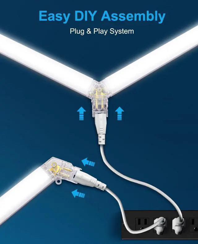 Alt view image 4 of 7 - Hexagon Garage Lights: Hexagon led Gym Lights 26520LM DIY LED Shop Light Car Detailing Ceiling Light for Basement Warehouse Workshop Barbershop Car Care Wash Room Auto Beauty 6500K