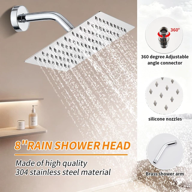Alt view image 4 of 7 - Tub Shower Faucet Set With Head & Spout Chrome