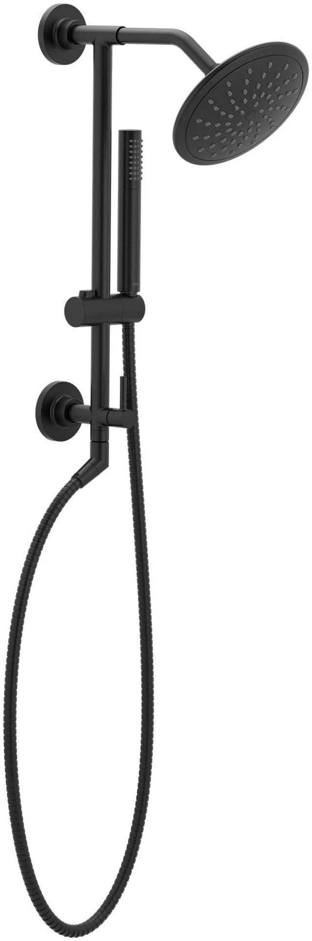 Alt view image 3 of 6 - Matte Black 8-Inch Wide Fixed Rainshower, Rain Showerhead for Tub and Shower, 6345BL