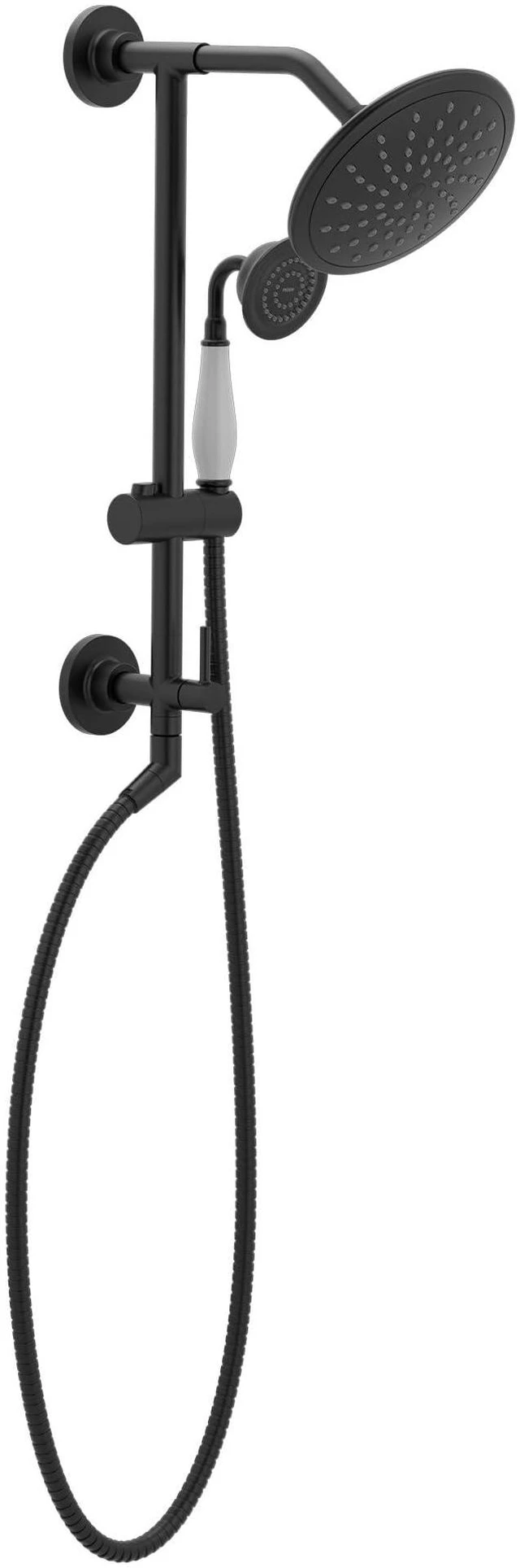 Alt view image 4 of 6 - Matte Black 8-Inch Wide Fixed Rainshower, Rain Showerhead for Tub and Shower, 6345BL