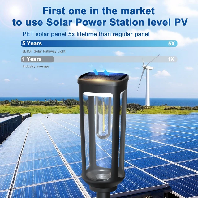 Alt view image 4 of 7 - Solar Pathway Lights Outdoor Waterproof, 12 Pack Solar Walkway Lights Solar Light outdoor for Lawn Yard Garden Patio Driveway Decor Landscape, Warm White