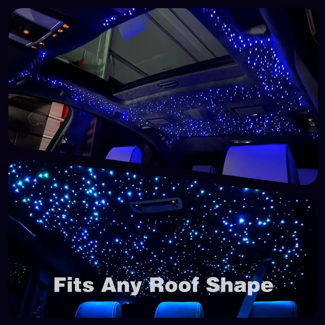 Alt view image 4 of 7 - Twinkle Starlight Headliner Light,16W 500pcs 6.5ft LED Star Ceiling Fiber Optic Light Kit APP/Remote Control for Car/Home/Party