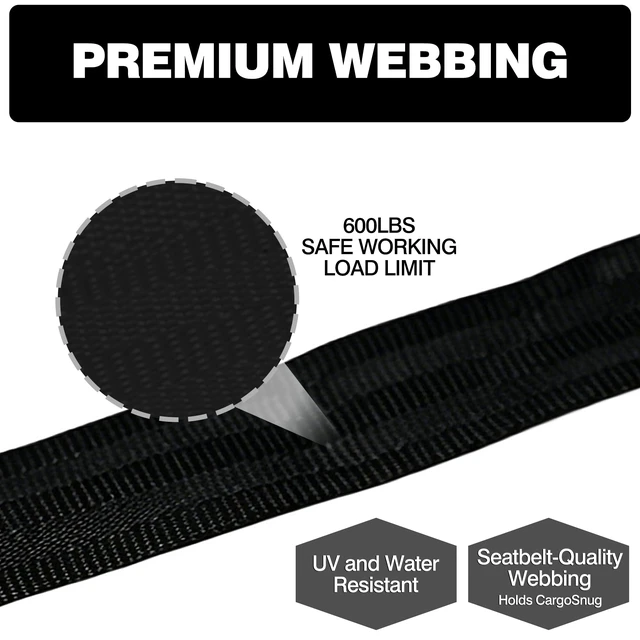 Alt view image 6 of 7 - Retractable Ratchet Straps 1" x 13 Ft, Bolt-On, 1,800 Lbs, Black, 4 Pack Heavy Duty Tie Downs, Auto Self Retracting Design, Secure Cargo, For Trucks, Trailers, Motorcycles, ATVs and UTVs