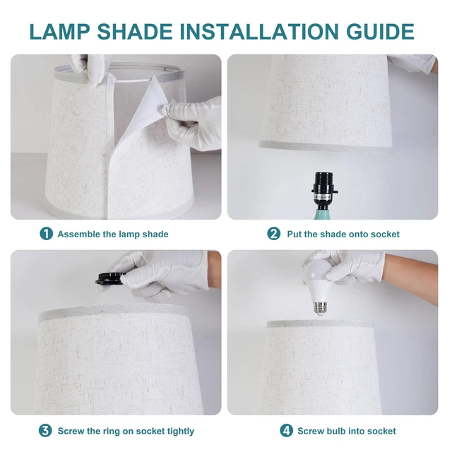 Alt view image 7 of 7 - Lamps Set of 2 Modern Farmhouse Table Lamp Bedside Reading Lamps Living Room End Tables Set Lamps for Night Stands Bedroom Night Lamp,High 26.25 Inch,Green,With Fabric Lamp Shade,Bulb Not Included